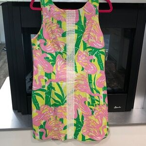 Lilly Pulitzer Pink and Green Floral Dress
